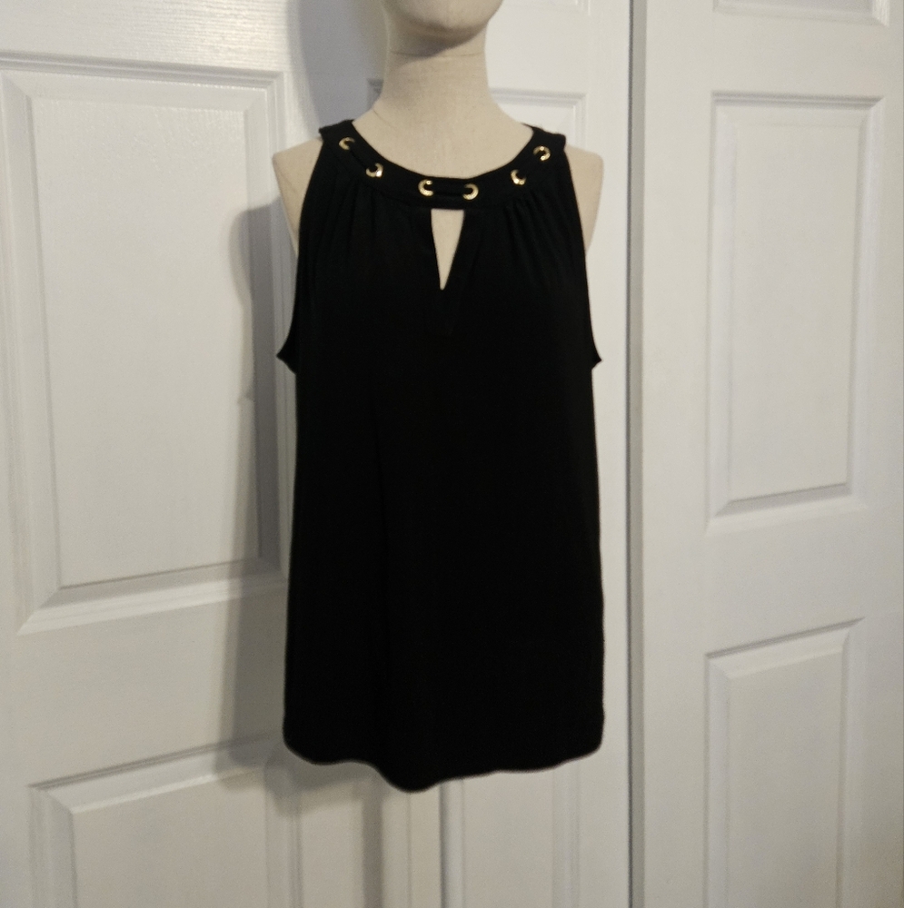 Nine West Black Top with Gold Accents